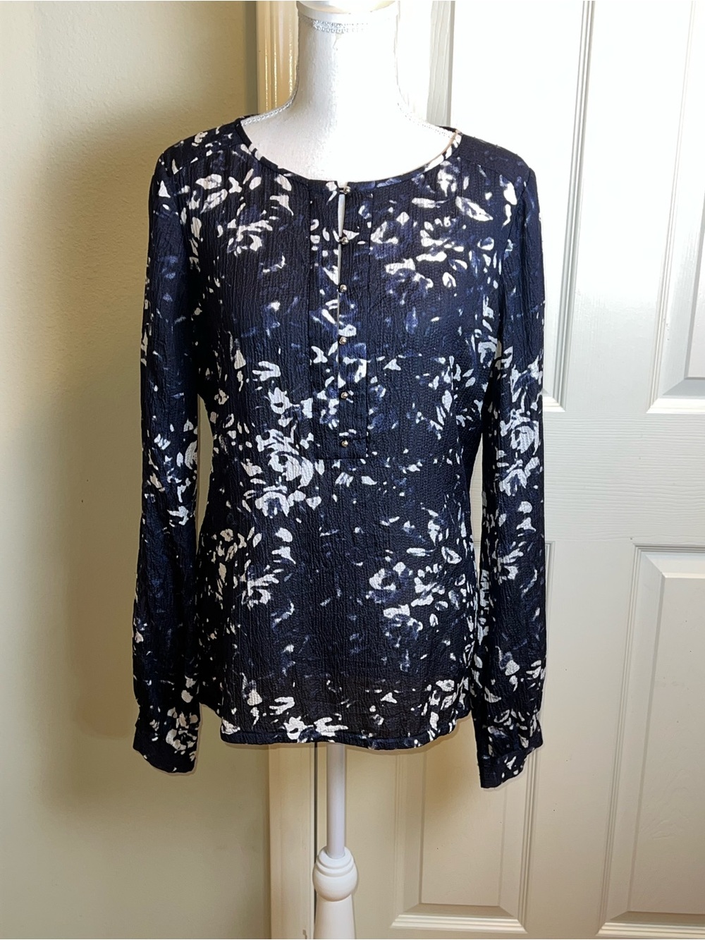 TORY BURCH Silk Long Sleeve Blouse